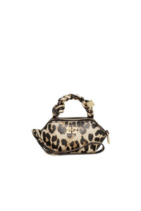 Sac nano Bou en cuir - Leopard