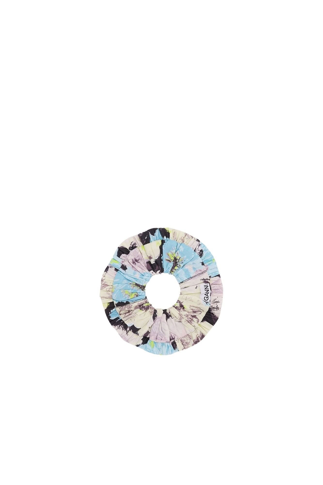 Chouchou à imprimé floral en coton - Multicolour