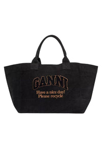 Grand sac cabas en denim - Black