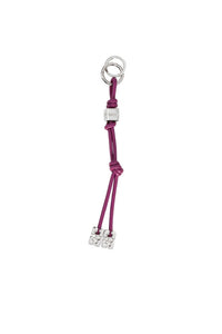 Porte-clés Bou en cuir - Boysenberry