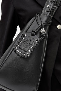 Sac Hobo XXL en cuir - Black