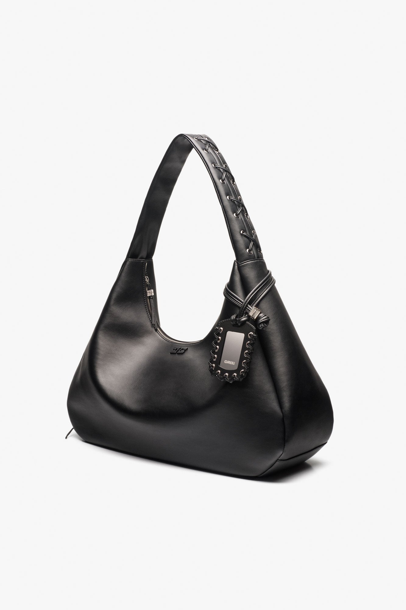 Sac Hobo XXL en cuir - Black