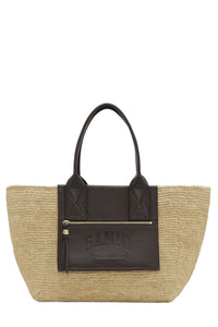 Sac cabas en raphia - Seal Brown