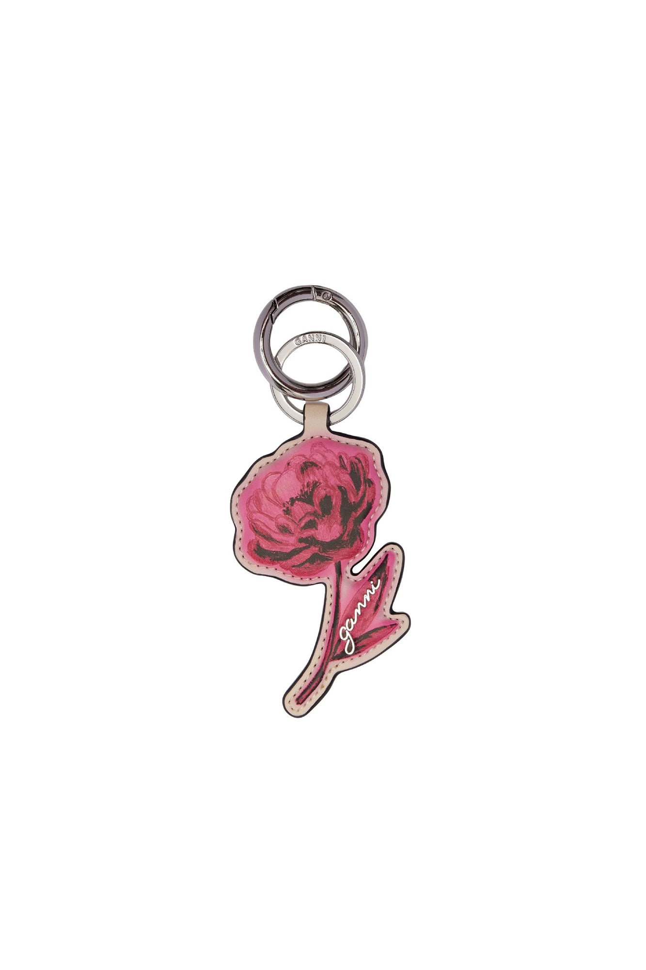 Porte-clés en cuir - Egret