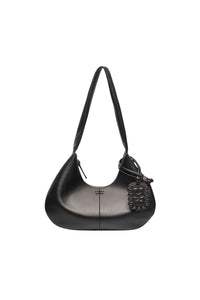 Sac Hobo en cuir - Black