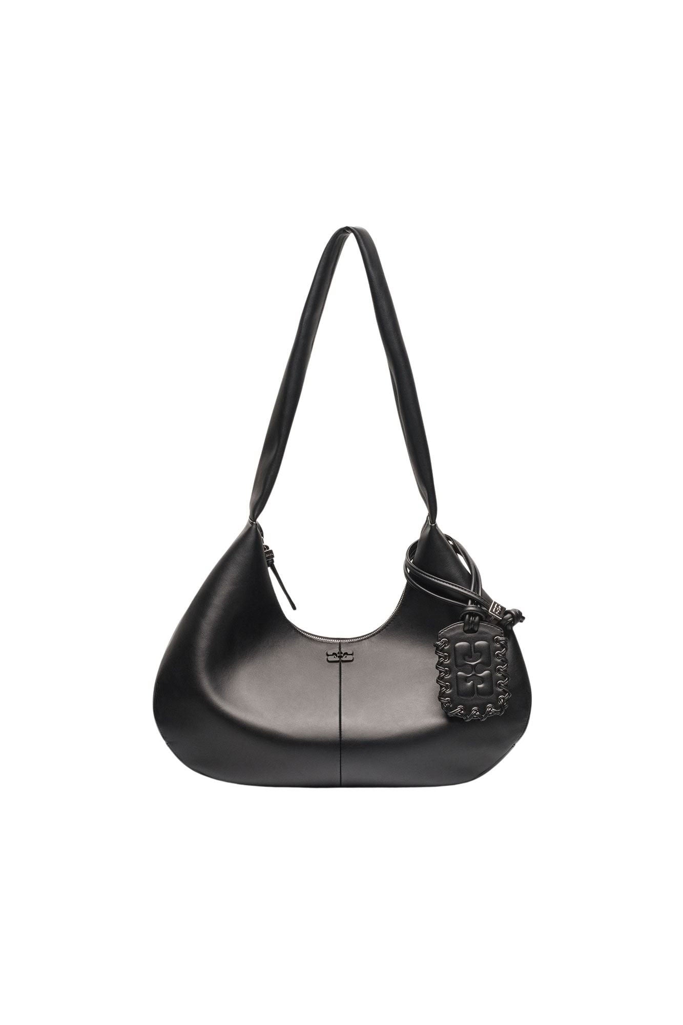 Sac Hobo en cuir - Black