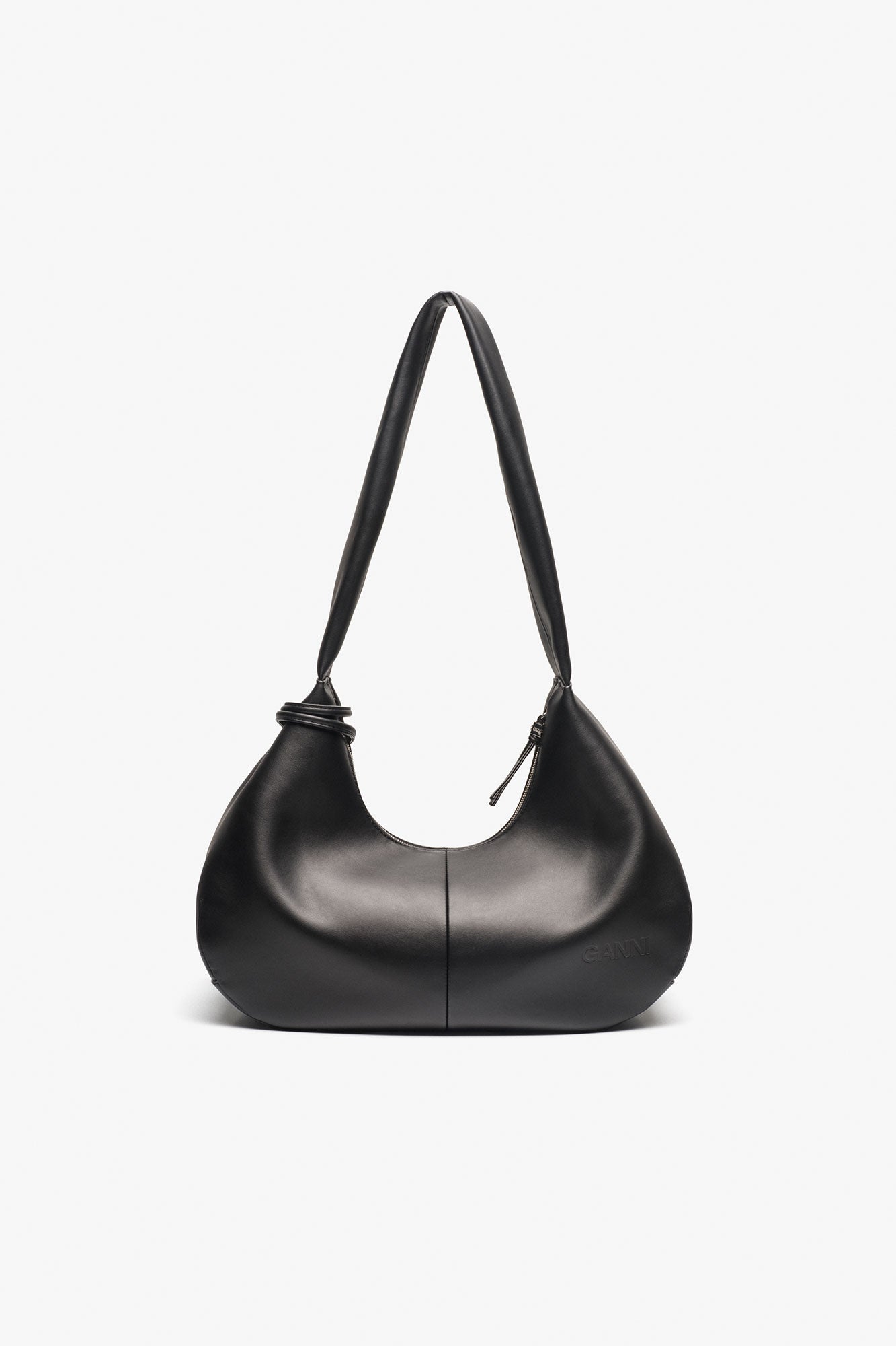Sac Hobo en cuir - Black