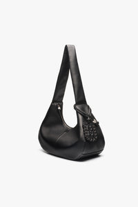 Sac Hobo en cuir - Black