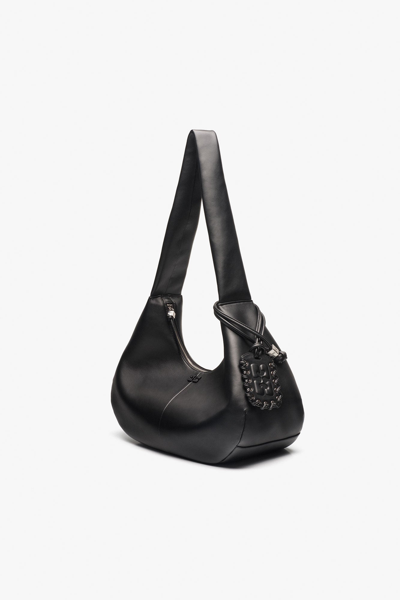 Sac Hobo en cuir - Black