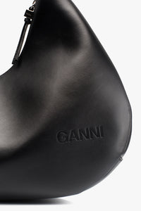 Sac Hobo en cuir - Black