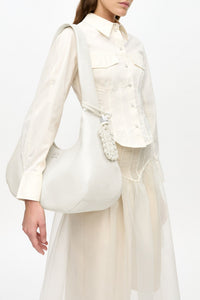 Sac Hobo en cuir - Egret