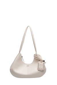 Leather Hobo bag - Egret