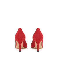 Escarpins Madame 75 en daim - Deep Red