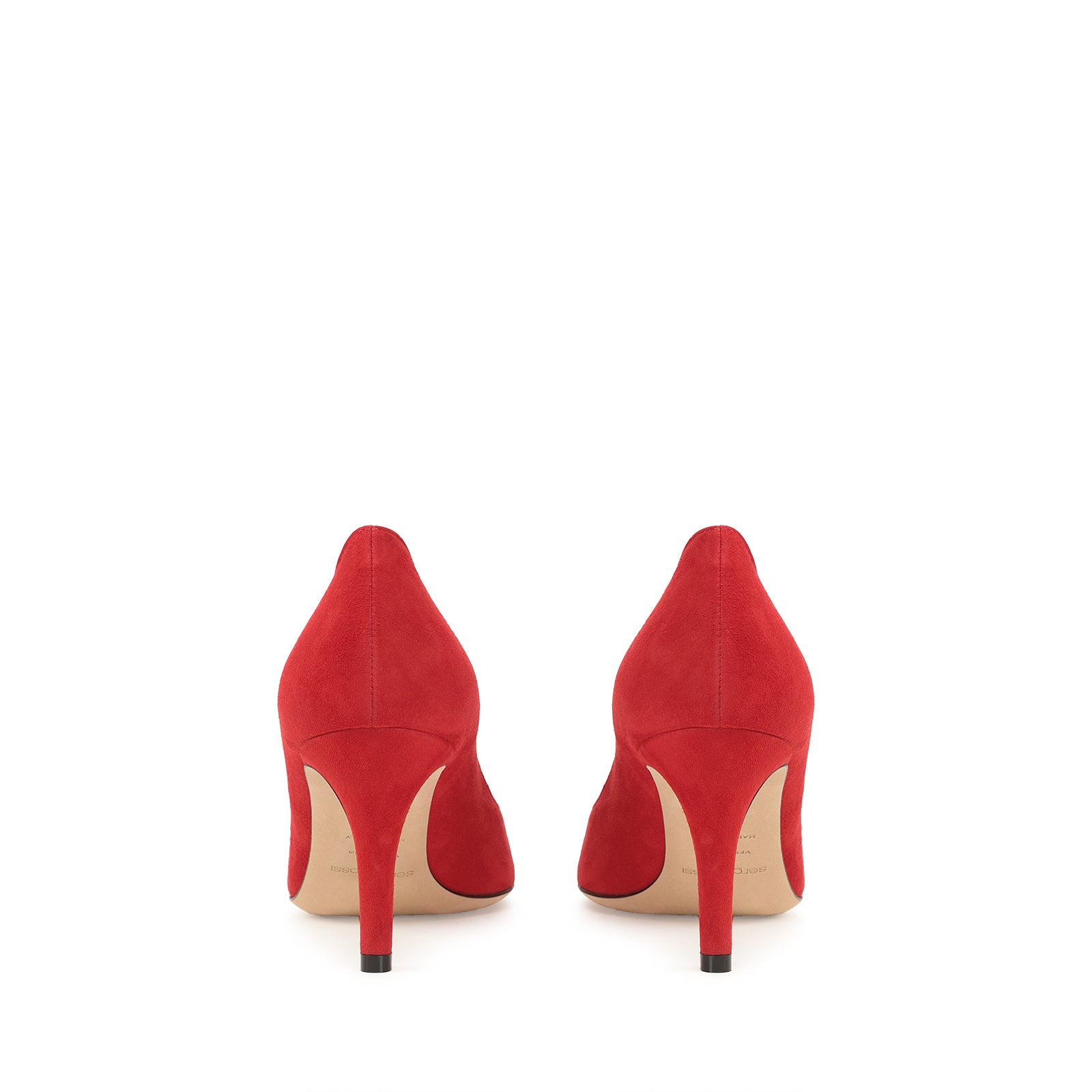 Escarpins Madame 75 en daim - Deep Red