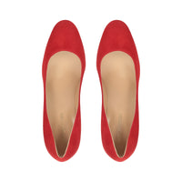 Escarpins Madame 75 en daim - Deep Red