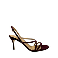 Sandales Lina 75 en daim - Cherry