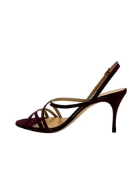 Sandales Lina 75 en daim - Cherry