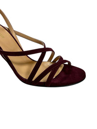 Sandales Lina 75 en daim - Cherry