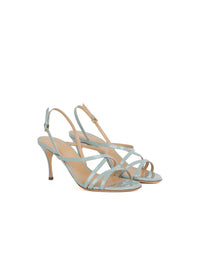 Sandales à talons Bon Ton 75 en cuir - Lichene