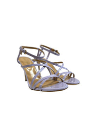 Sandales à talons Bon Ton 90 en cuir - Wisteria