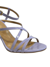 Sandales à talons Bon Ton 90 en cuir - Wisteria