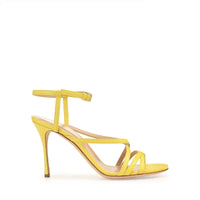 Sandales Bon Ton 90 en cuir - Citron
