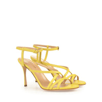 Sandales Bon Ton 90 en cuir - Citron