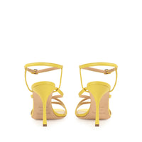 Sandales Bon Ton 90 en cuir - Citron