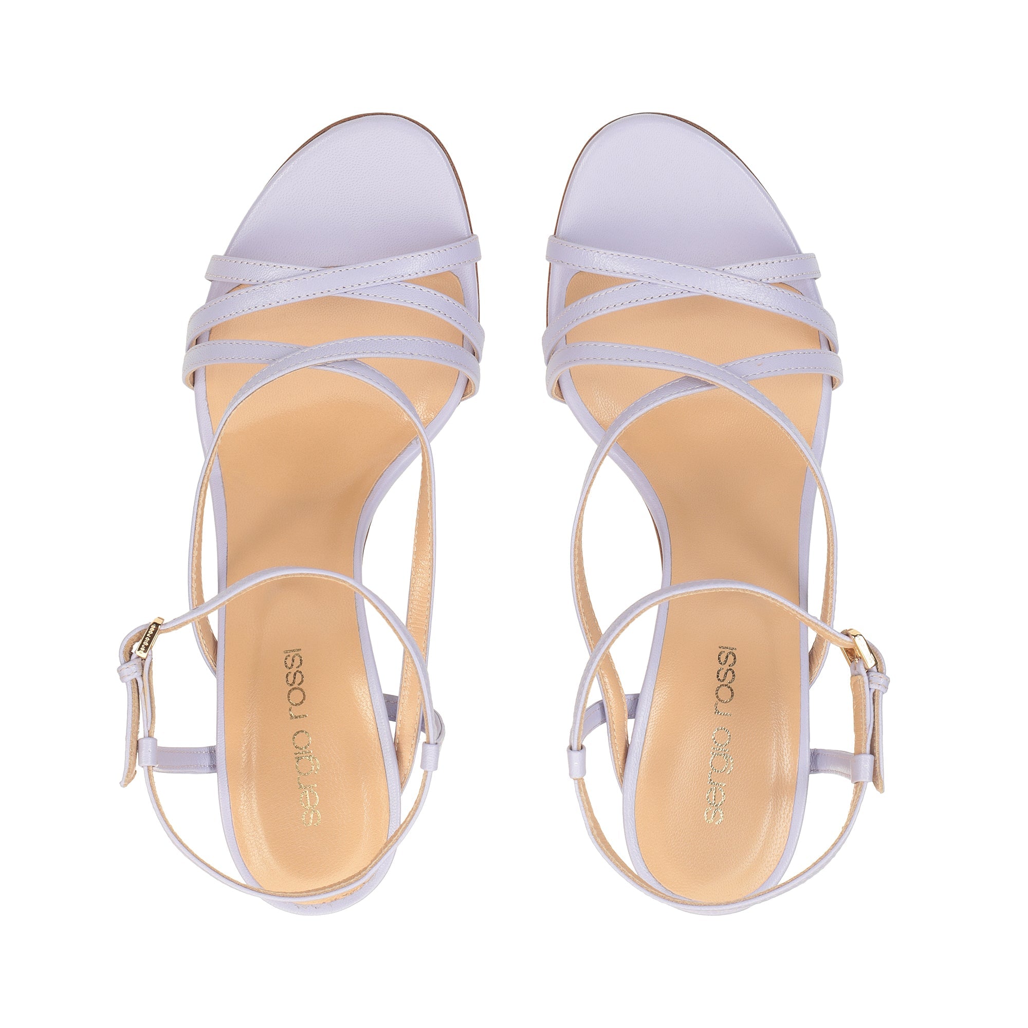 Sandales Bon Ton 90 en cuir - Wisteria