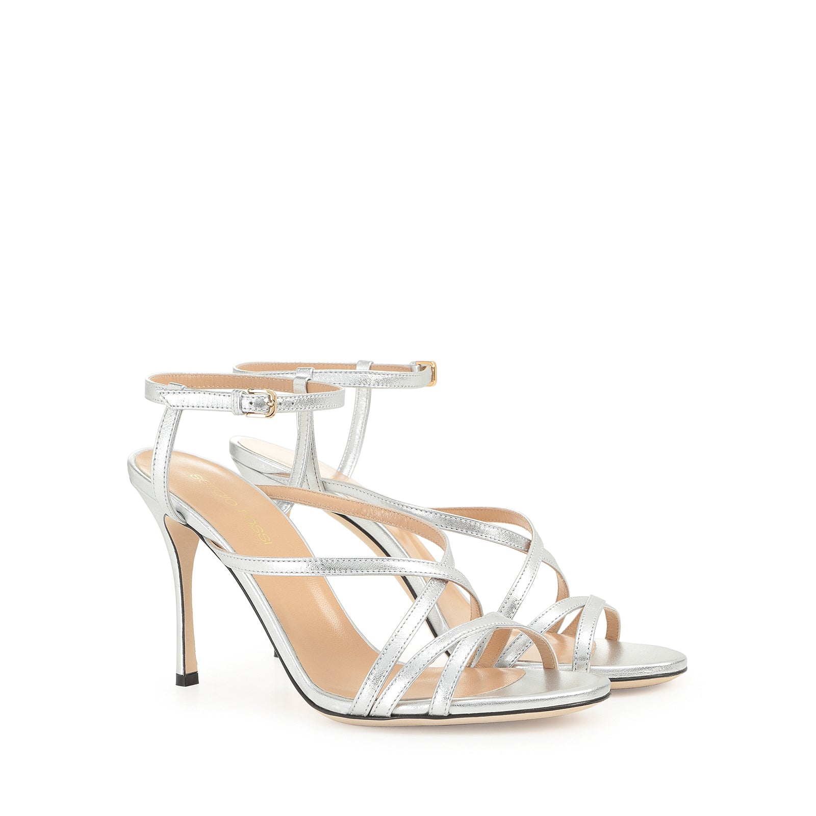195€   Sandales à talons Bon Ton 90 - Silver