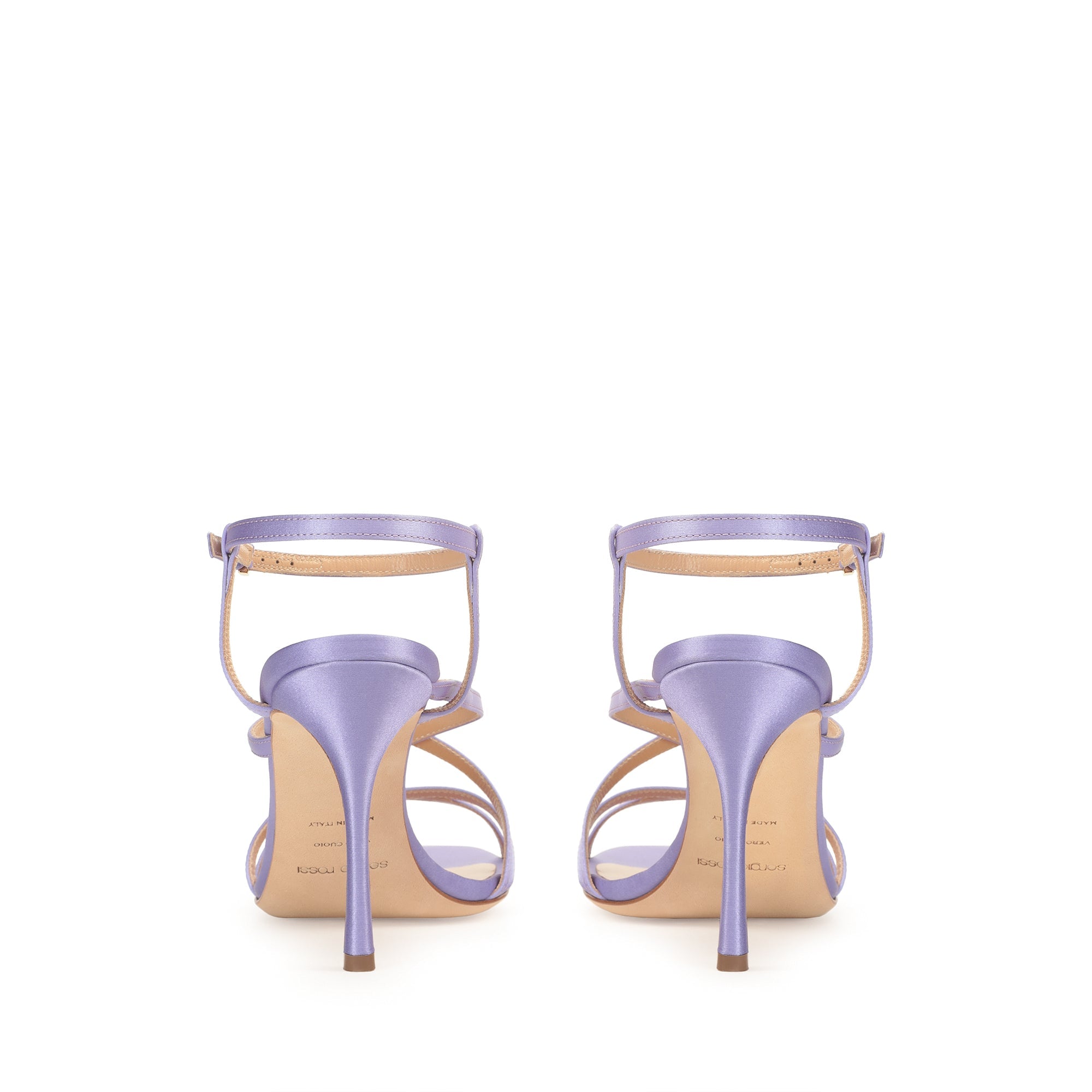 Sandales Bon Ton 90 en soie - Wisteria