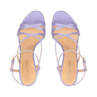 Sandales Bon Ton 90 en soie - Wisteria
