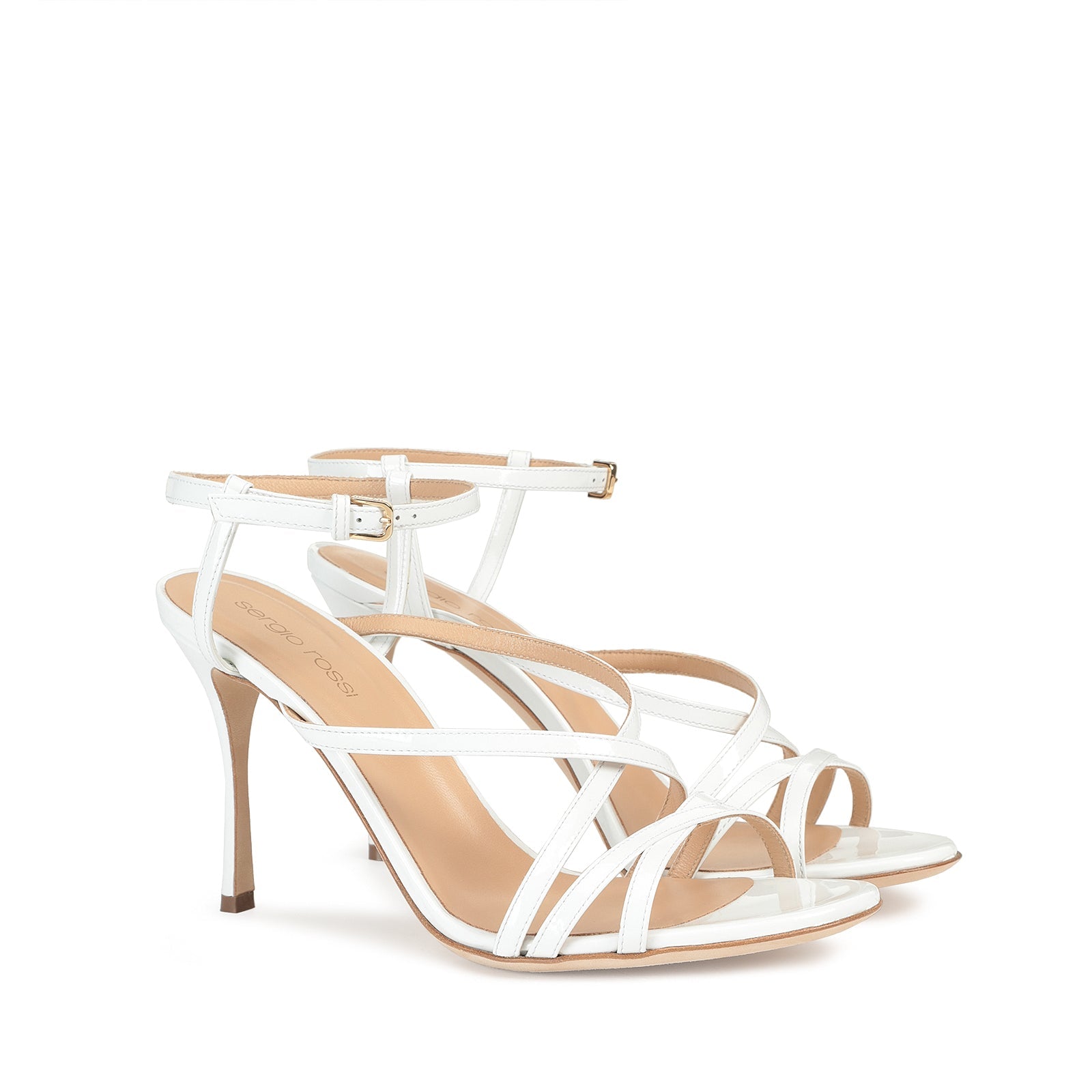 245€   Sandales à talons Bon Ton 90 - Bianco