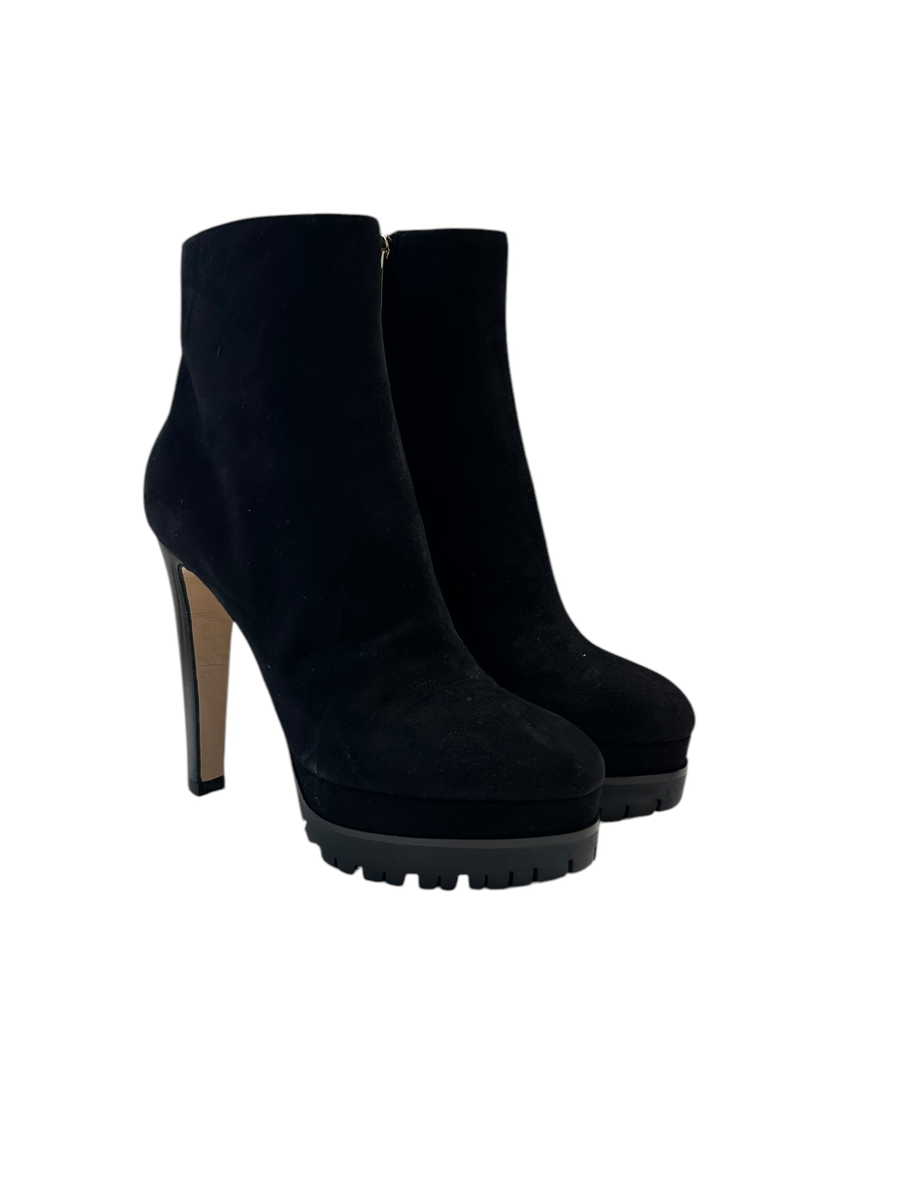 360€   Bottines à talons 130 en daim - Nero