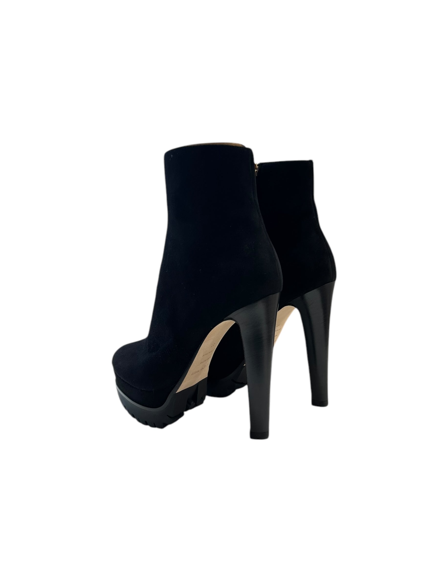 360€   Bottines à talons 130 en daim - Nero