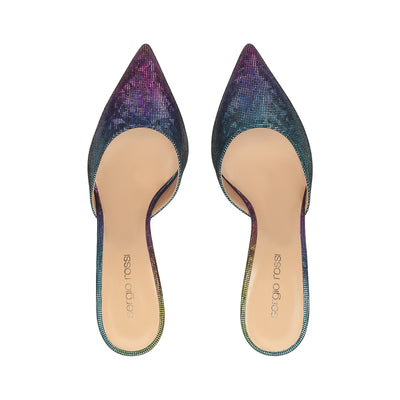 Elegance 75 heeled mules - Rainbow