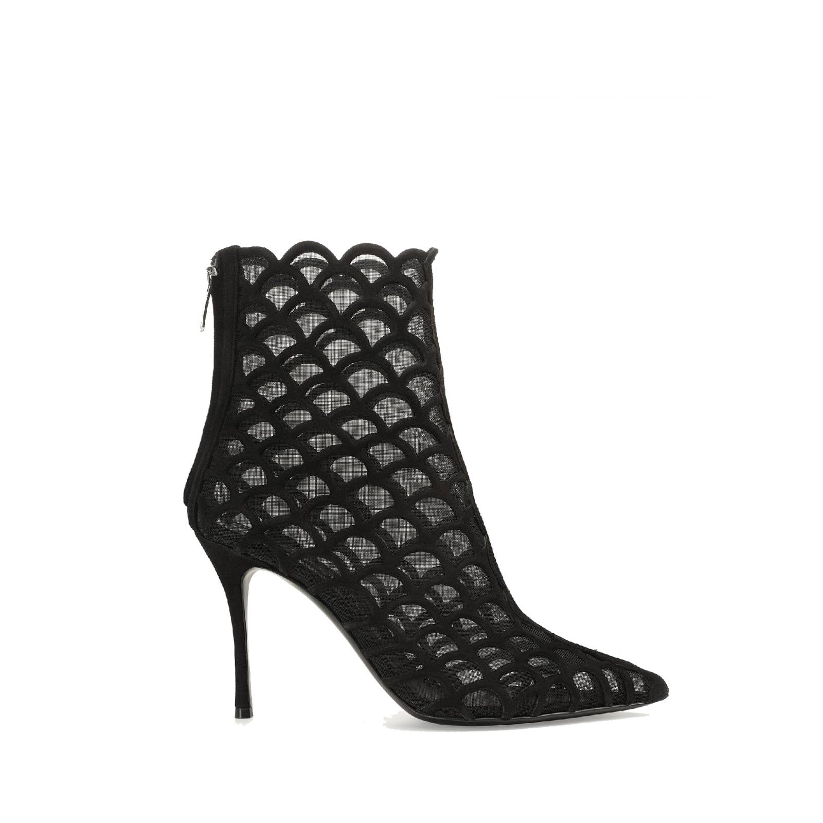 Bottines Sr Mermaid 90 en daim - Nero