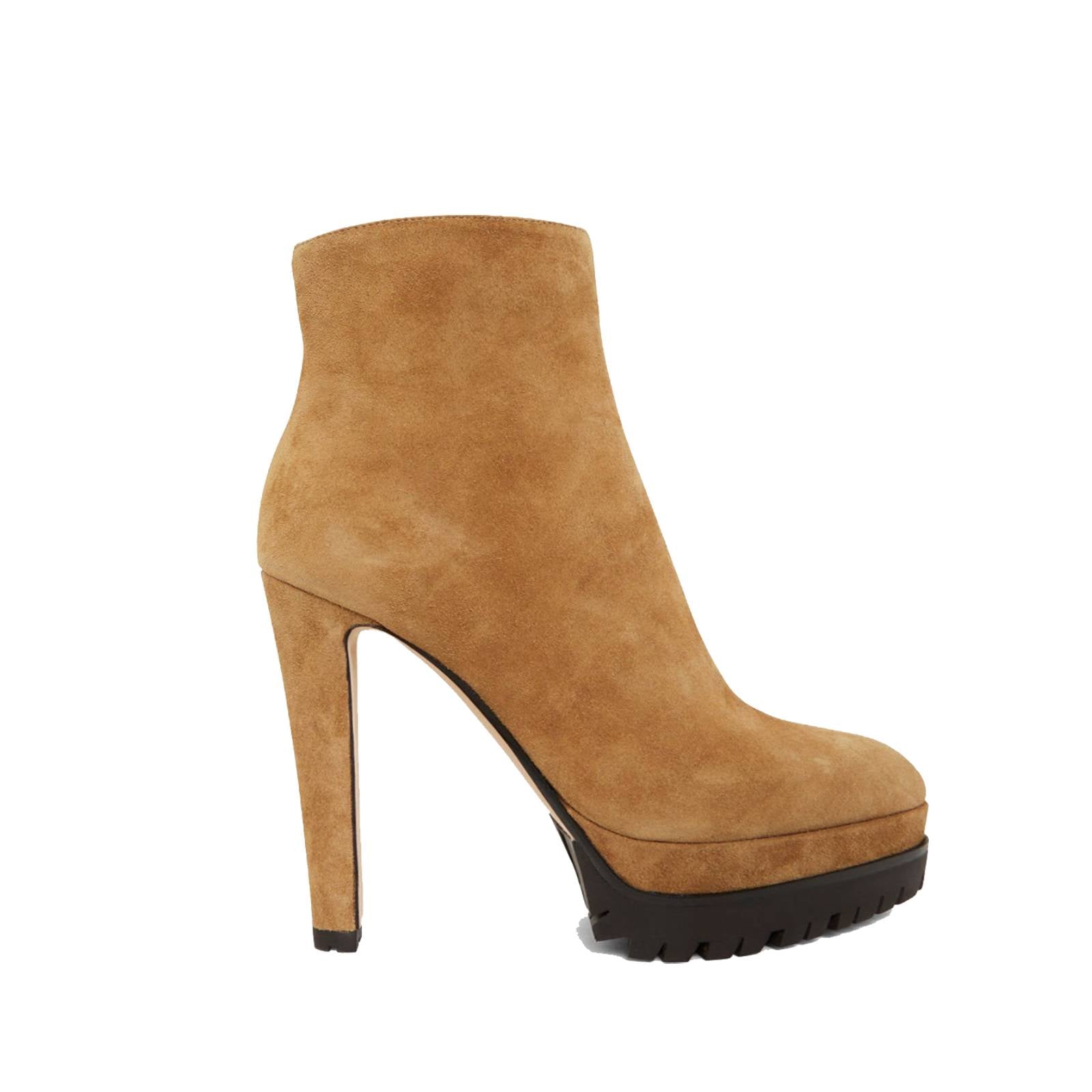 330€   Bottines Shana 135 en daim - Camel