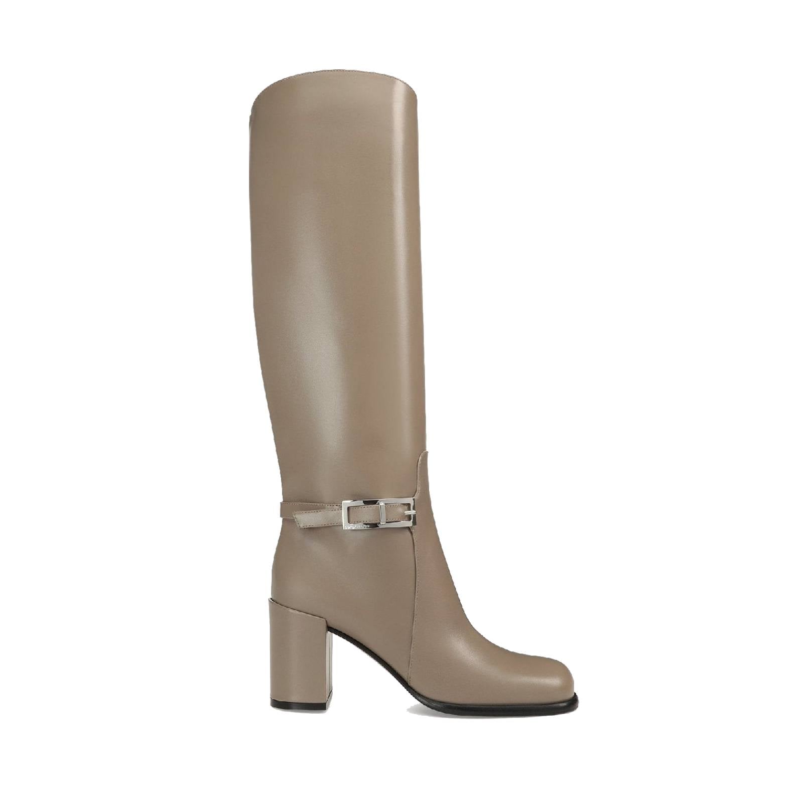 Bottes Sr Nora 95 en cuir - Taupe