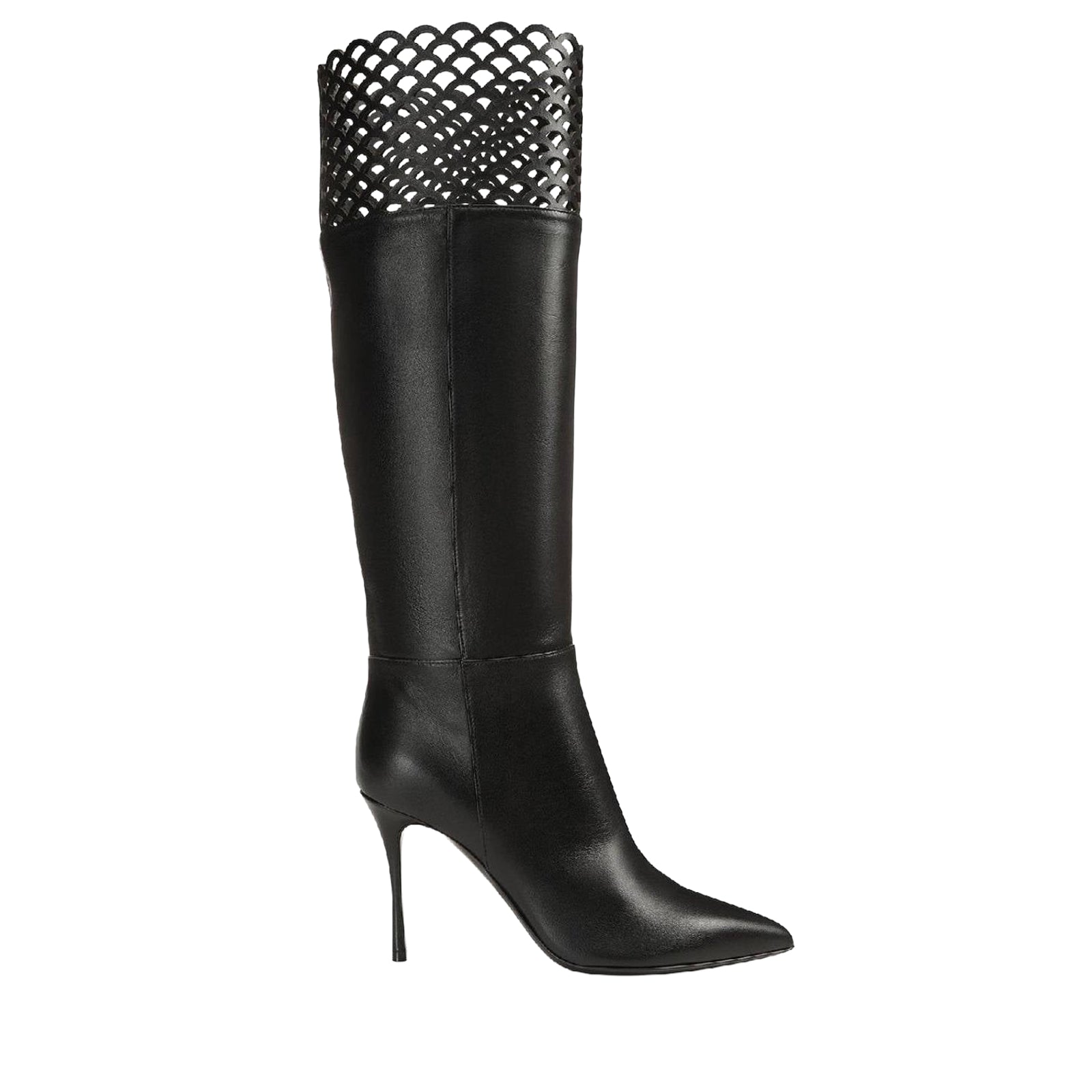Sr Mermaid 90 leather boots - Nero