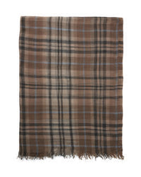 Foulard Tissé Tartan - Corde