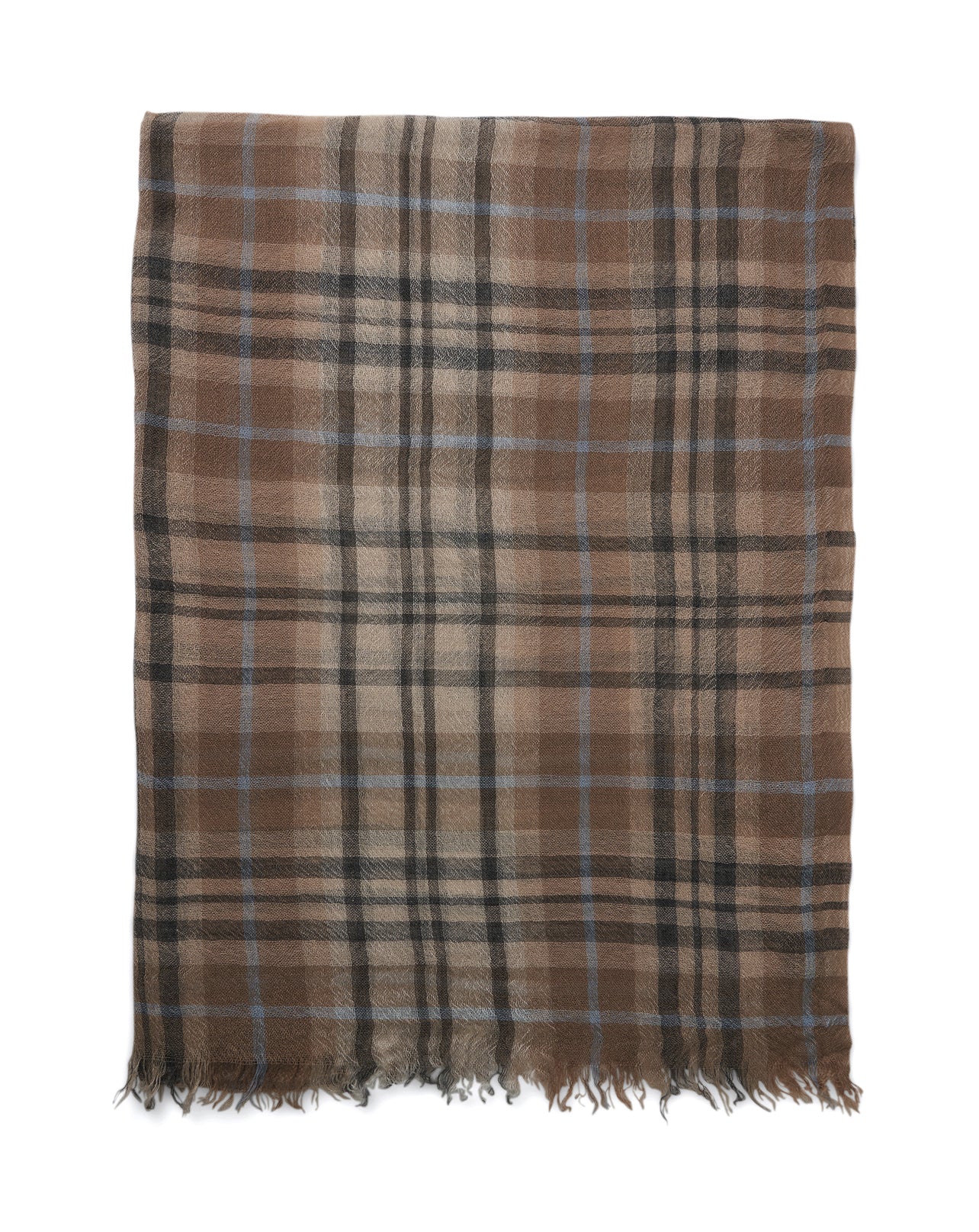 Foulard Tissé Tartan - Corde