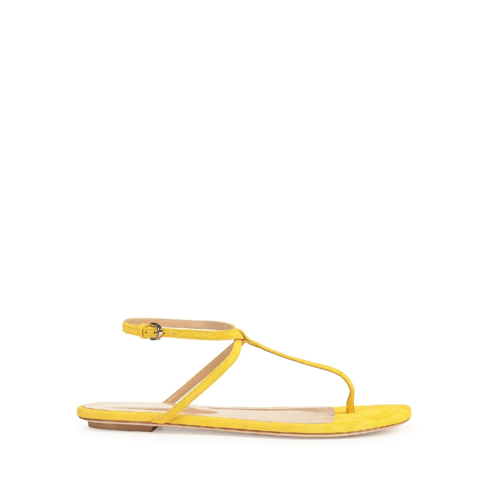 Sandales plates Dafne en daim - Mimosa