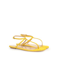 Sandales plates Dafne en daim - Mimosa