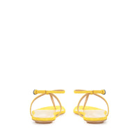 Sandales plates Dafne en daim - Mimosa