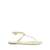 Sandales plates Dafne en cuir - Apple