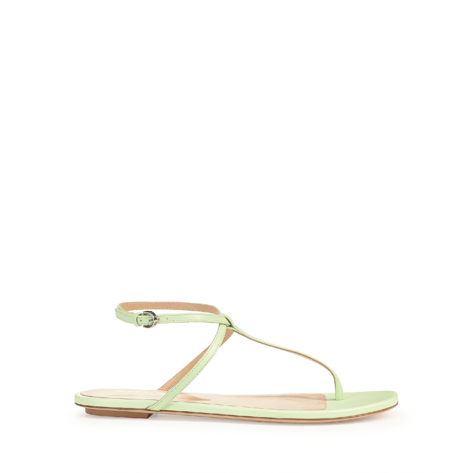 Sandales plates Dafne en cuir - Apple