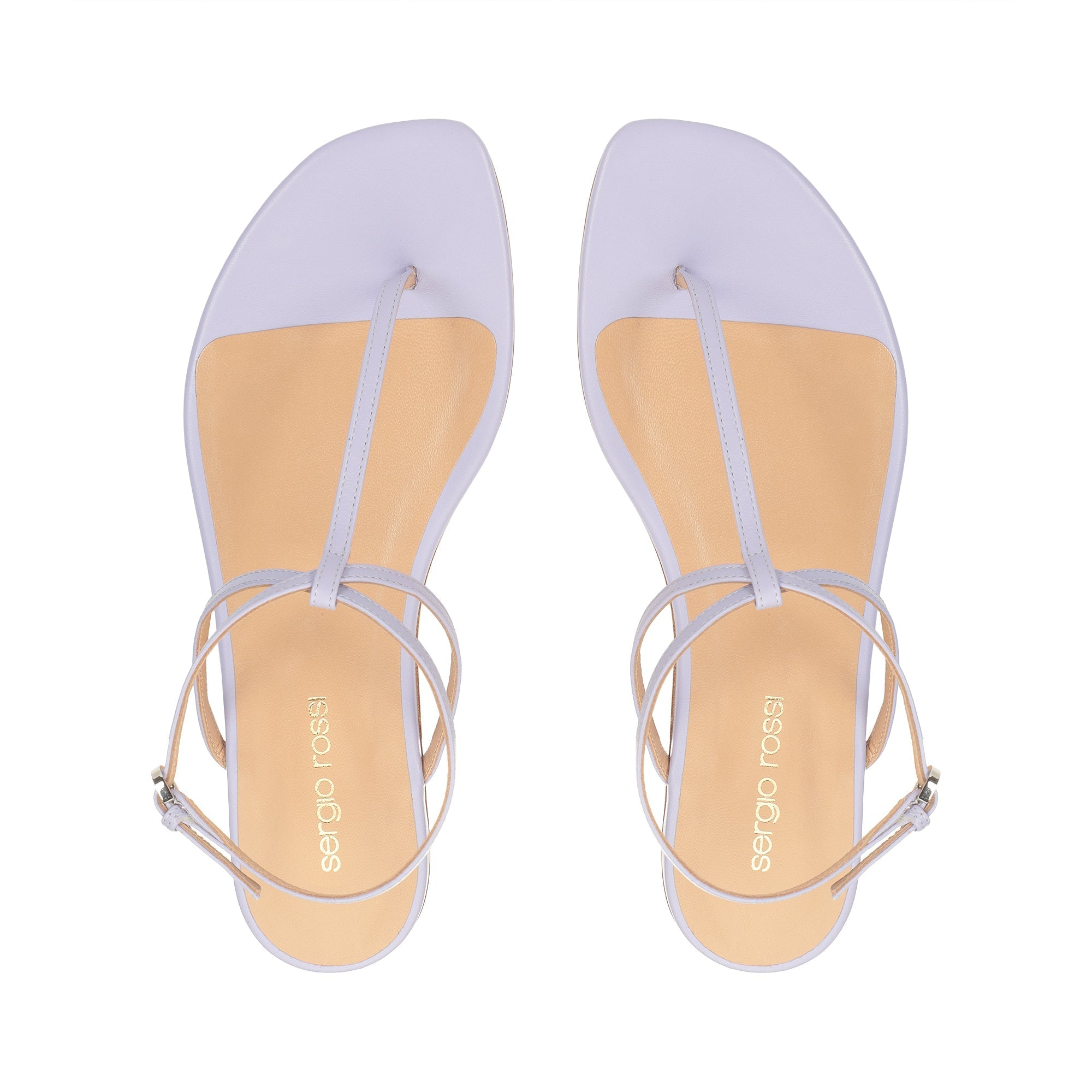 Sandales plates Dafne en cuir - Wisteria