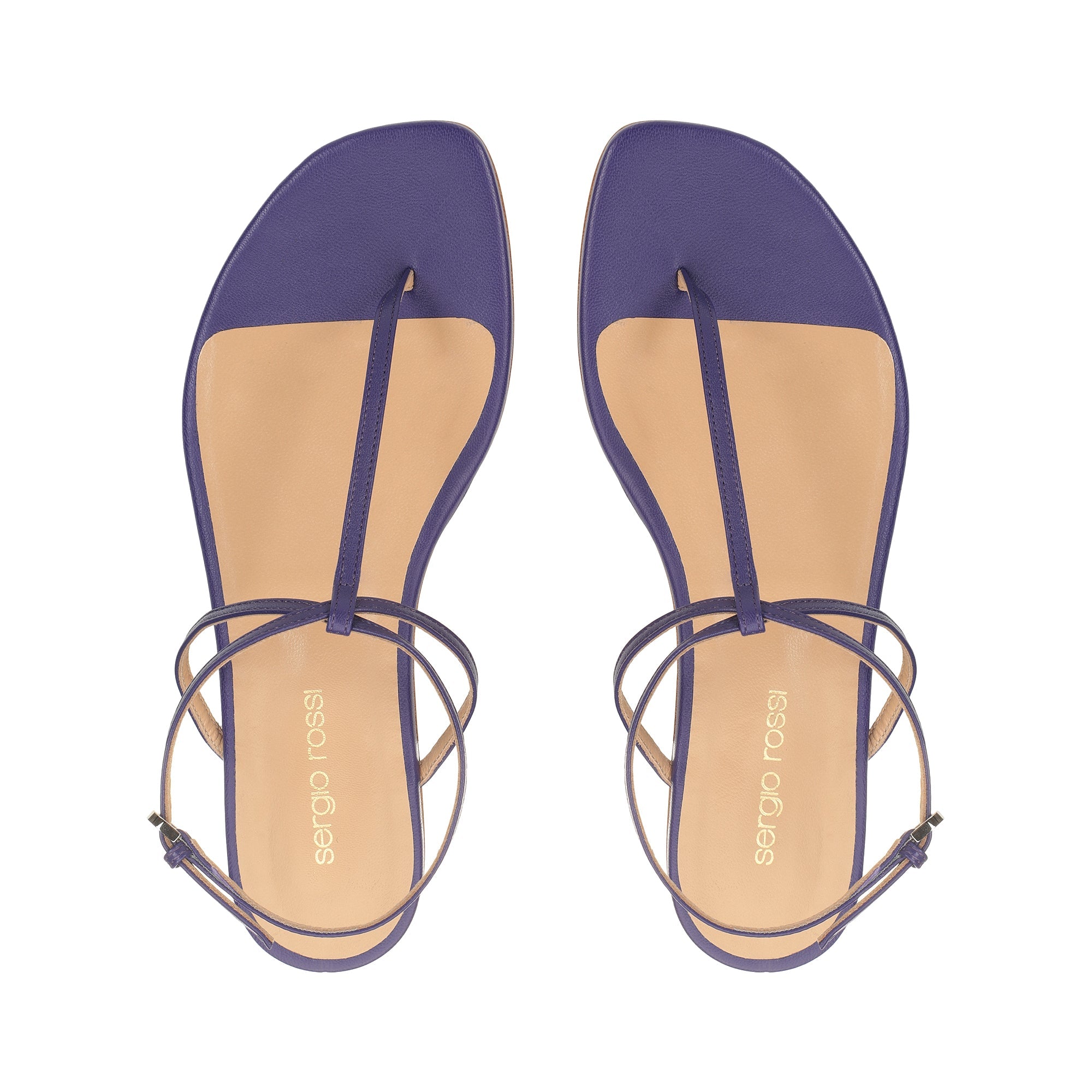 Sandales plates Dafne en cuir - Iris