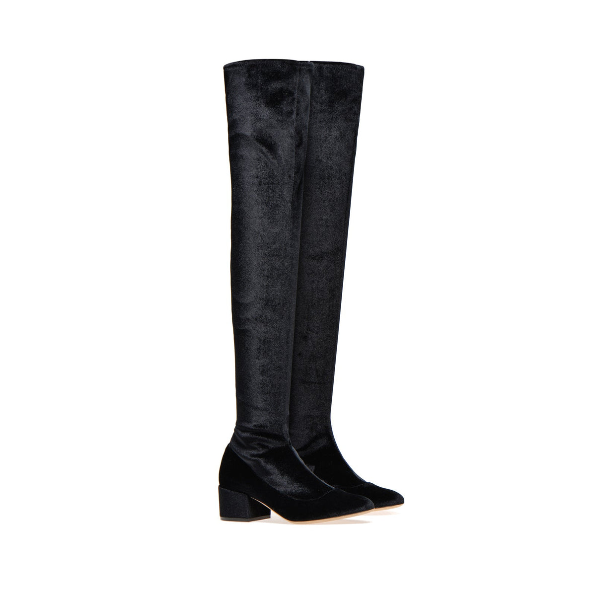 BOTTES EN VELOURS VIRGINIA POUR PIED+VELOURS
